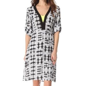 BCBG black and white dress